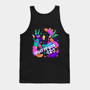 Weed Tank Top - Reotto's (Chats King) 4/20 Design! by Aplatypuss